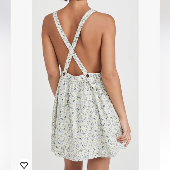 Free People Women's Petunia Mini Dress, Tea Combo, Floral - Picture 3 of 13